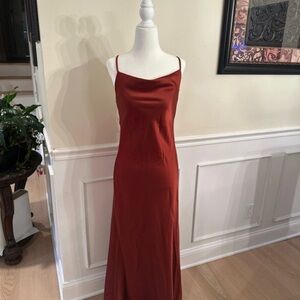 Lovely Day Rust Maxi Dress